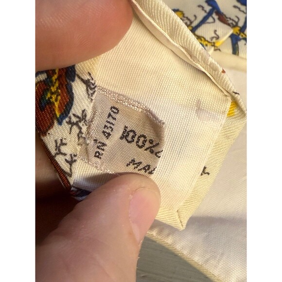 Vintage Gino Pompei Handmade Italy Tie Shakespeare Quote Novelty Floral Print - Picture 9 of 11